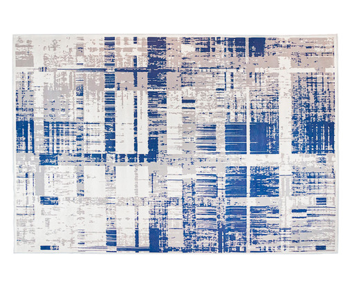 Tapete Pequeno Elegant Print - Azul, Azul | WestwingNow