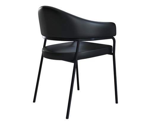 Cadeira de Jantar Olivia Tecido Preto, black | WestwingNow