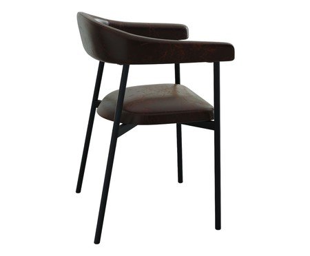 Cadeira de Jantar Angel Tecido Café | Westwing