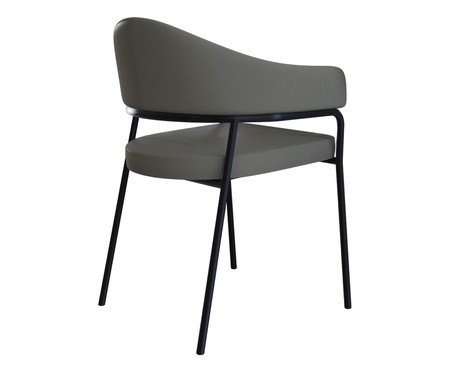 Cadeira de Jantar Olivia Tecido Cinza | Westwing