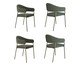 Jogo de Cadeiras de Jantar Olivia Tecido Boucle, green | WestwingNow
