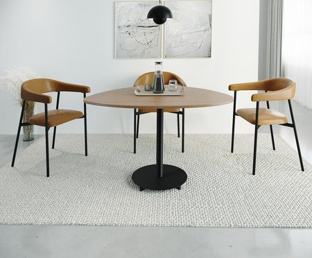 Jogo de Cadeiras de Jantar Angel Galaxy Tecido Caramelo Escuro | Westwing