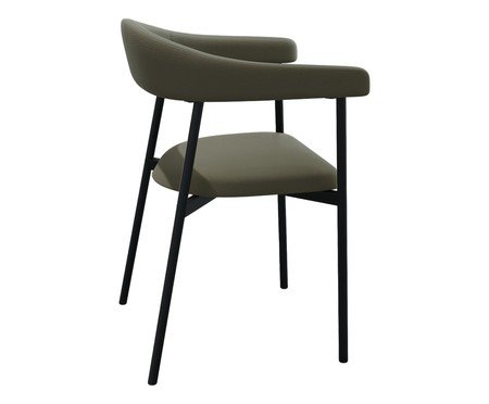 Cadeira de Jantar Angel Tecido Cinza | Westwing