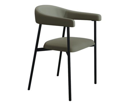 Cadeira de Jantar Angel Tecido Cinza | Westwing