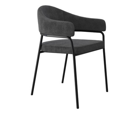 Cadeira de Jantar Olivia Tecido Boucle Nuvem | Westwing