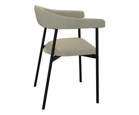 Cadeira de Jantar Angel Tecido Boucle Vanilla | Westwing