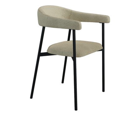 Cadeira de Jantar Angel Tecido Boucle Vanilla | Westwing
