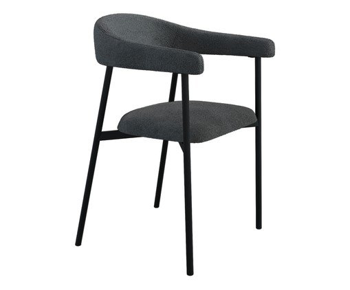 Cadeira de Jantar Angel Tecido Boucle Nuvem, grey | WestwingNow