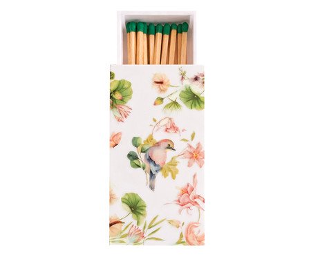 Caixa Decorativa para Fósforos Garden Rosa | Westwing