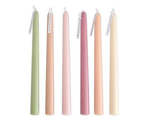 Jogo de Velas para Castiçal Garden, multicolor | WestwingNow