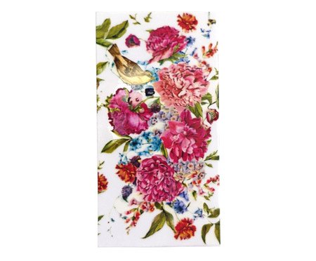 Caixa Decorativa para Fósforos Flores Rosa | Westwing