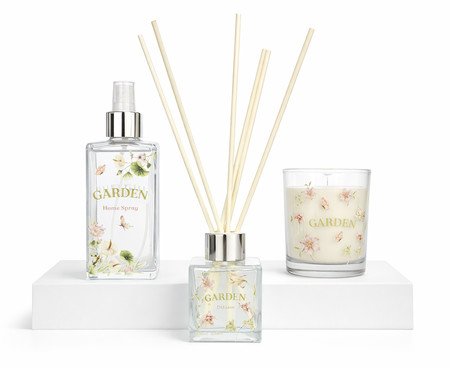 Jogo de Aromatizar e Difusor com Vela Floral Cítrico Garden | Westwing