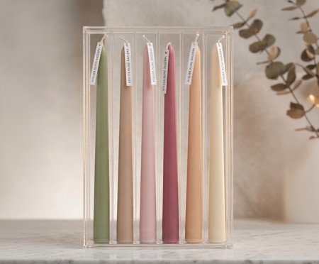 Jogo com Velas para Castiçal com Caixa Garden | Westwing