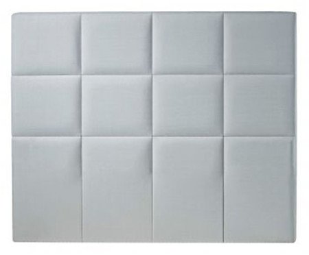 Cabeceira Painel em Linho Milão - Cinza Mescla