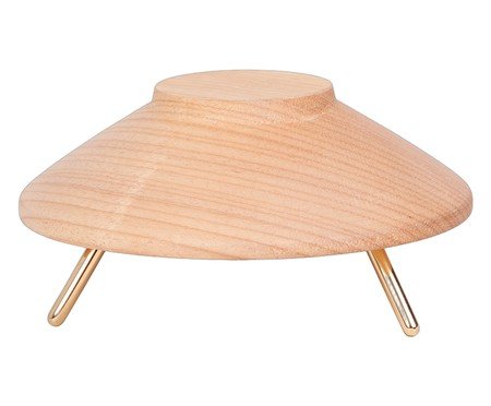 Escultura Disco Voador Bege | Westwing