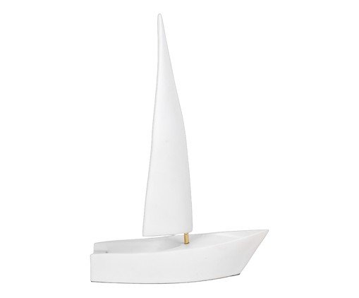 Escultura Barco Laser Branco, white | WestwingNow