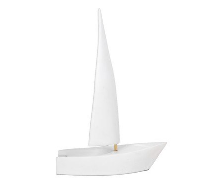 Escultura Barco Laser Branco | Westwing