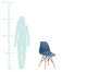 Jogo de Cadeira Eames - Azul Chumbo, Cinza | WestwingNow