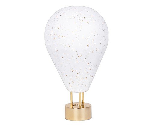 Escultura em Resina Ballon D'Or Flocado Branco, white | WestwingNow