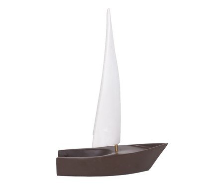 Escultura Barco Laser Marrom | Westwing
