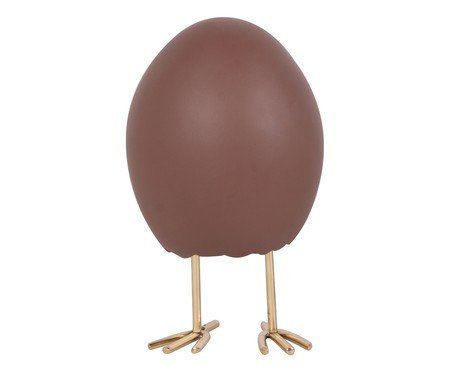 Escultura Egg Marrom | Westwing