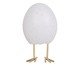 Escultura Egg Flocado Branco, white | WestwingNow
