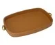 Bandeja Decorativa Élen Chocolate e Dourado, brown | WestwingNow