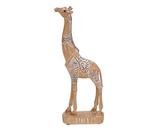 Girafa Decorativa Longara Branco e Marrom, white | WestwingNow
