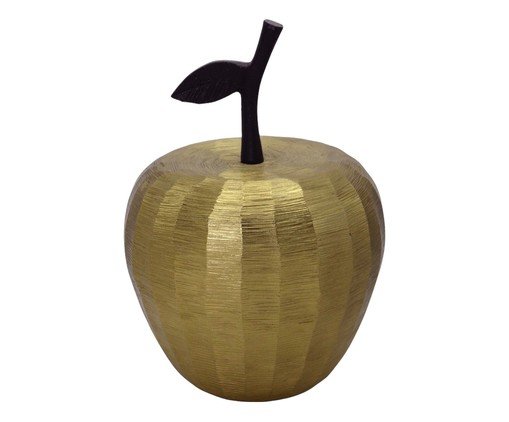 Maça Decorativa Luminfrut Dourato e Preto, gold | WestwingNow