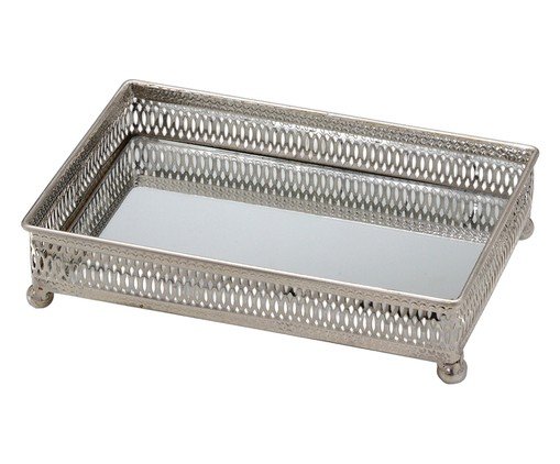 Bandeja Decorativa Dorelle Prateado, silver or metallic | WestwingNow