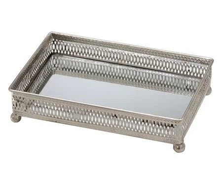 Bandeja Decorativa Dorelle Prateado | Westwing