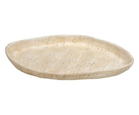 Bandeja Decorativa Elora Bege e Branco | Westwing
