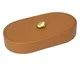 Porta-Objetos Decorativo Custor Chocolate e Dourado, brown | WestwingNow