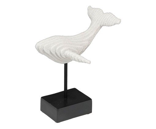 Baleia Decorativa Thalassa Branco e Preto, white | WestwingNow