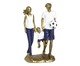 Família no Futebol Decorativo Ternura Azul e Dourado, blue | WestwingNow