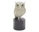 Coruja Decorativa Vigia Cinza e Prata, grey | WestwingNow