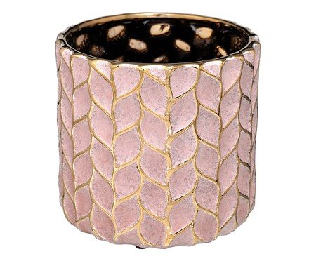 Cachepot Decorativo Botella Dourado e Marrom | Westwing