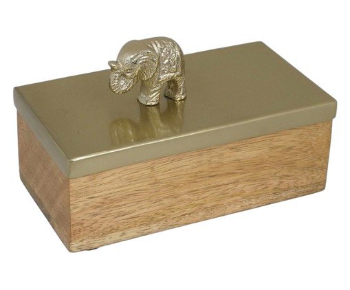 Porta-Objetos Decorativo Storis Dourado e Marrom, brown | WestwingNow