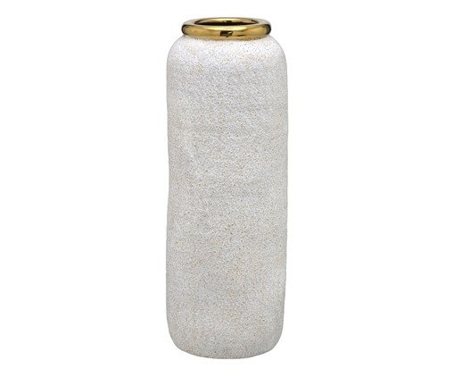 Vaso Decorativo Elvra Cinza e dourado, grey | WestwingNow