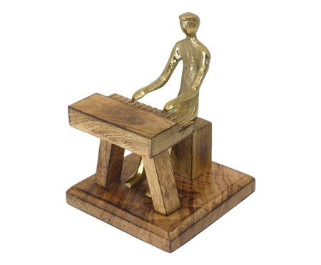 Escultura Decorativa Matéria Dourado e Marrom | Westwing