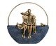 Família com Pet Decorativa Casae Cinza e dourado, grey | WestwingNow