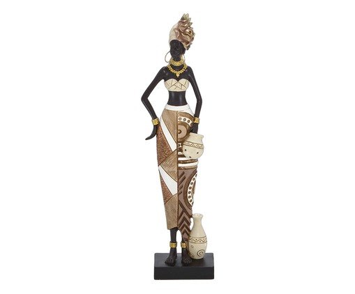 Africana Decorativa Safira Marrom e Preto, white | WestwingNow