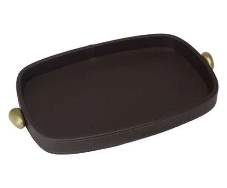 Bandeja Decorativa Sorelle Dourado e Marrom | Westwing