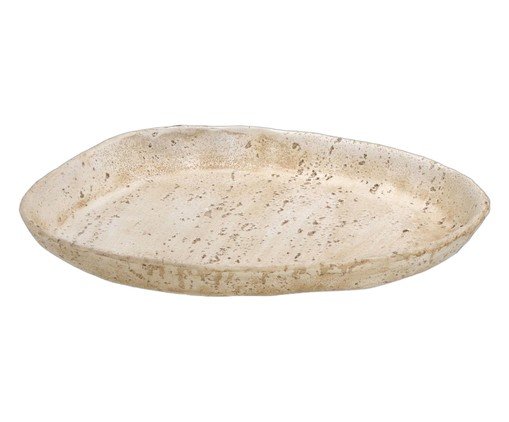 Bandeja Decorativa Zenor Bege e Branco, beige | WestwingNow