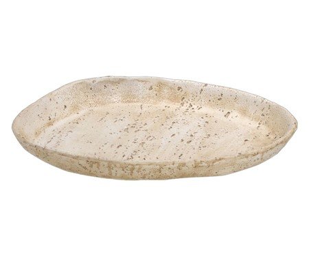 Bandeja Decorativa Zenor Bege e Branco | Westwing