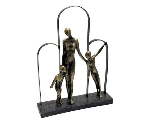 Escultura Decorativa Magnitude Chumbo e Dourado, gold | WestwingNow