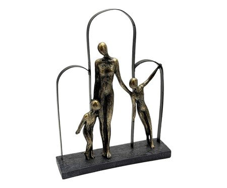 Escultura Decorativa Magnitude Chumbo e Dourado | Westwing