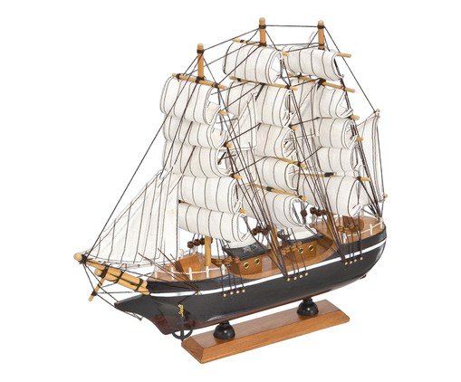 Barco Decorativo Velaris Branco e Marrom, white | WestwingNow