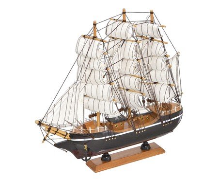 Barco Decorativo Velaris Branco e Marrom | Westwing