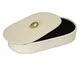 Porta-Objetos Decorativo Collet Dourado e Off-white, Off White | WestwingNow